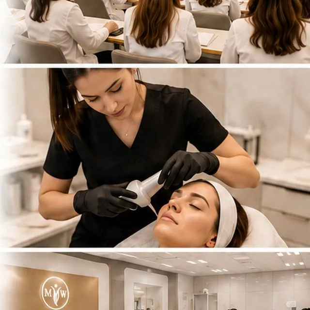 Hands-on teaching in the Medical Wellness Academy training room